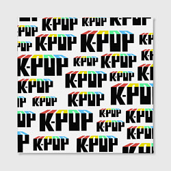 Холст квадратный K-pop Pattern, цвет: 3D-принт — фото 2