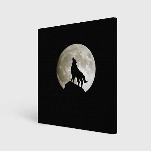 Картина квадратная Moon Wolf / 3D-принт – фото 1