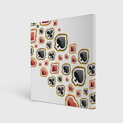Холст квадратный World Poker, цвет: 3D-принт