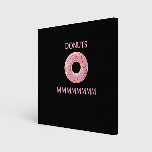 Картина квадратная Donuts / 3D-принт – фото 1