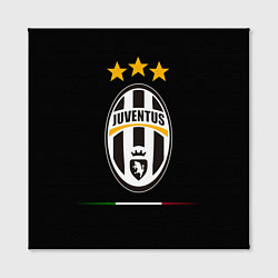 Холст квадратный Juventus: 3 stars, цвет: 3D-принт — фото 2