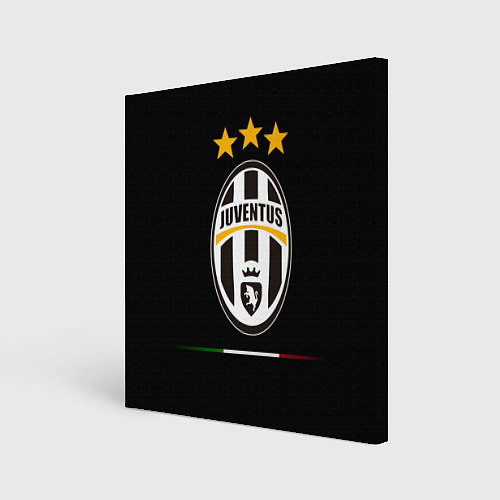 Картина квадратная Juventus: 3 stars / 3D-принт – фото 1