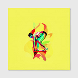 Холст квадратный Плавание, цвет: 3D-принт — фото 2