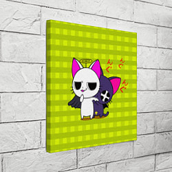 Холст квадратный Аниме котики, цвет: 3D-принт — фото 2