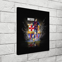 Холст квадратный Messi FCB цвета 3D-принт — фото 2