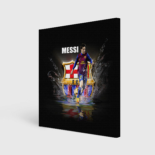 Картина квадратная Messi FCB / 3D-принт – фото 1