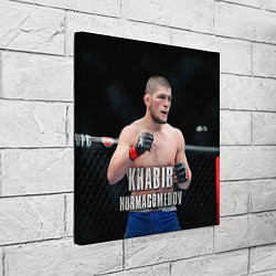Холст квадратный Хабиб Нурмагомедов, цвет: 3D-принт — фото 2