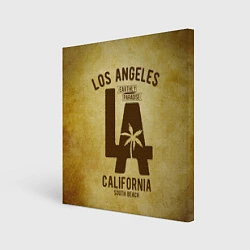 Холст квадратный Лос-Анджелес, цвет: 3D-принт