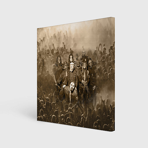 Картина квадратная Slipknot Sepia / 3D-принт – фото 1