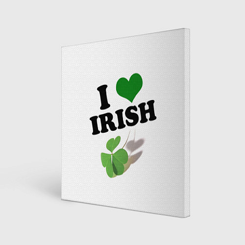 Картина квадратная Ireland, I love Irish / 3D-принт – фото 1