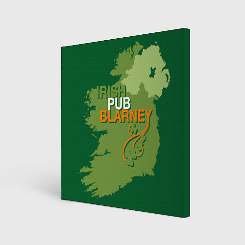 Картина квадратная Irish pub Blarney / 3D-принт – фото 1
