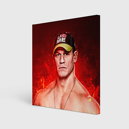 Картина квадратная John Cena: Flame / 3D-принт – фото 1