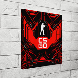 Холст квадратный CS:GO Techno Style, цвет: 3D-принт — фото 2