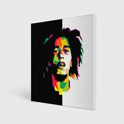 Холст квадратный Bob Marley: Colors, цвет: 3D-принт
