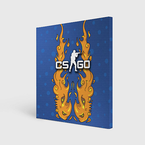 Картина квадратная CS:GO Fire Elemental / 3D-принт – фото 1