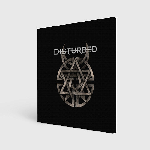 Картина квадратная Disturbed Logo / 3D-принт – фото 1