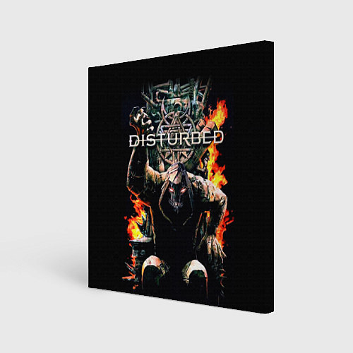 Картина квадратная Disturbed: Flame Throne / 3D-принт – фото 1