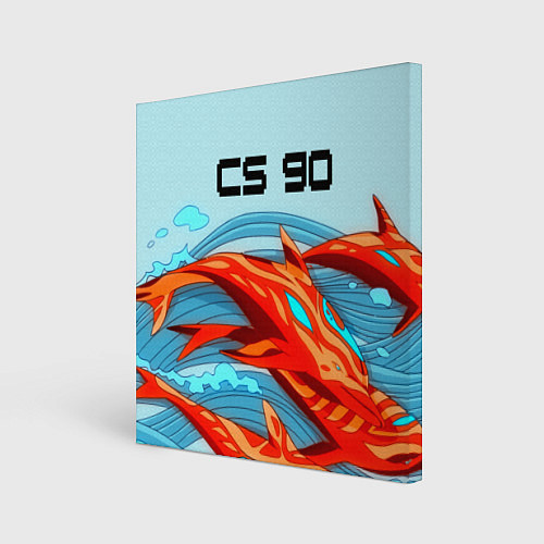 Картина квадратная CS GO: AR Style / 3D-принт – фото 1