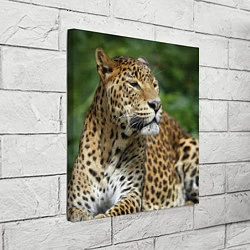 Холст квадратный Лик леопарда, цвет: 3D-принт — фото 2