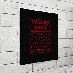 Холст квадратный Stranger Things: alphabet, цвет: 3D-принт — фото 2