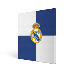 Холст квадратный Real Madrid: Blue style, цвет: 3D-принт
