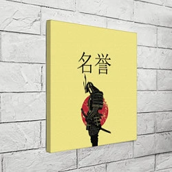 Холст квадратный Японский самурай (честь), цвет: 3D-принт — фото 2
