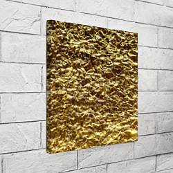 Холст квадратный Золотой, цвет: 3D-принт — фото 2
