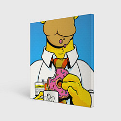 Картина квадратная Homer with donut