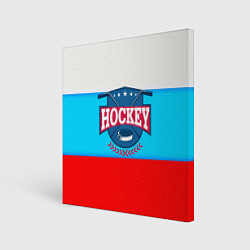 Картина квадратная Hockey Russia