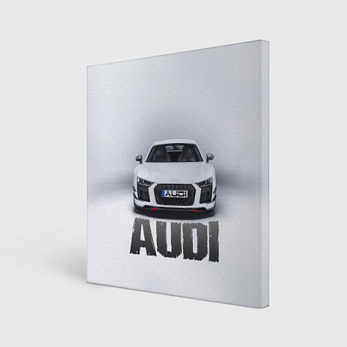 Картина квадратная Audi серебро / 3D-принт – фото 1