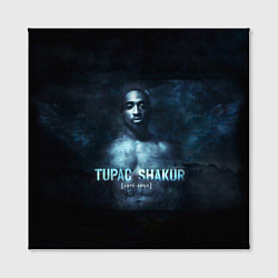 Холст квадратный Tupac Shakur 1971-1996, цвет: 3D-принт — фото 2