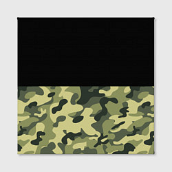 Холст квадратный Камуфляж: черный/хаки, цвет: 3D-принт — фото 2