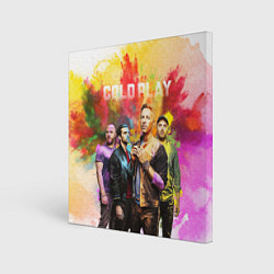 Холст квадратный Coldplay, цвет: 3D-принт