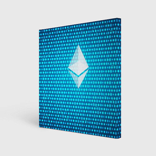 Картина квадратная Blue Ethereum / 3D-принт – фото 1