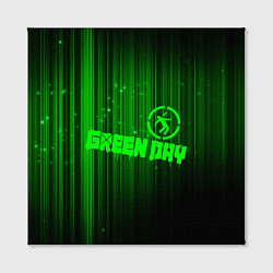 Холст квадратный Green Day лучи, цвет: 3D-принт — фото 2