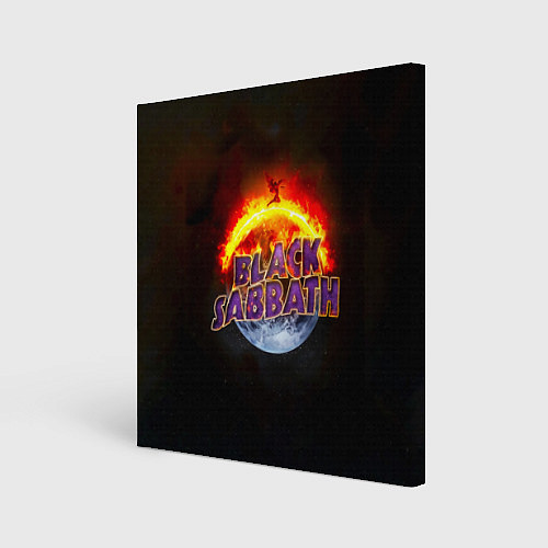 Картина квадратная Black Sabbath земля в огне / 3D-принт – фото 1