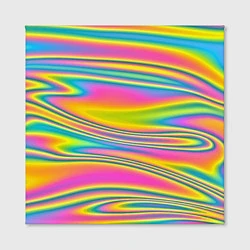 Холст квадратный Абстрактные разводы цвета, цвет: 3D-принт — фото 2