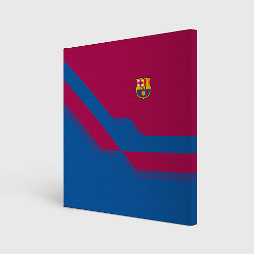 Картина квадратная Barcelona FC: Blue style / 3D-принт – фото 1