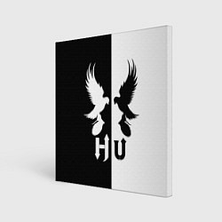 Холст квадратный HU: Black & White, цвет: 3D-принт