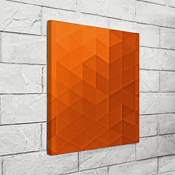 Холст квадратный Orange abstraction, цвет: 3D-принт — фото 2