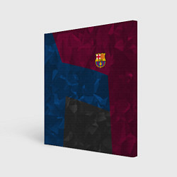 Картина квадратная FC Barcelona: Dark polygons
