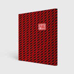 Холст квадратный PUBG: Red Line, цвет: 3D-принт