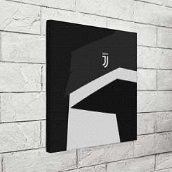 Холст квадратный FC Juventus: Sport Geometry, цвет: 3D-принт — фото 2