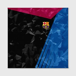 Холст квадратный FC Barcelona: Abstract, цвет: 3D-принт — фото 2