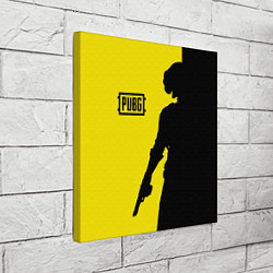 Холст квадратный PUBG: Yellow Shadow, цвет: 3D-принт — фото 2