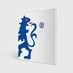 Картина квадратная FC Chelsea: White Lion