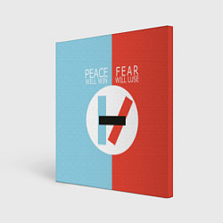 Холст квадратный 21 Pilots: Peace & Fear, цвет: 3D-принт