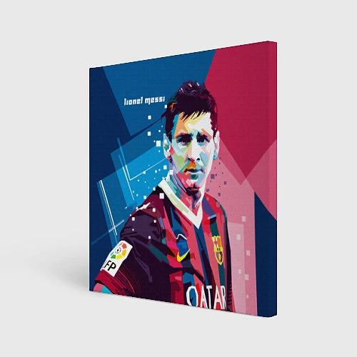 Картина квадратная Lionel Messi / 3D-принт – фото 1