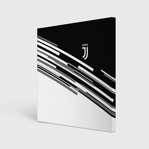 Картина квадратная FC Juventus: B&W Line / 3D-принт – фото 1