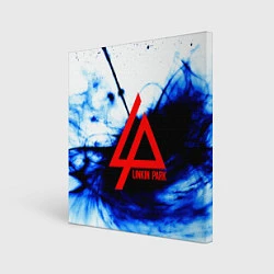 Холст квадратный Linkin Park blue smoke, цвет: 3D-принт